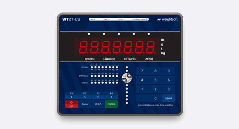 INDICADOR DE PESAGEM WT21-CS